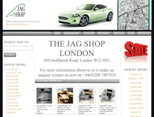 Tablet Screenshot of jagshop.co.uk